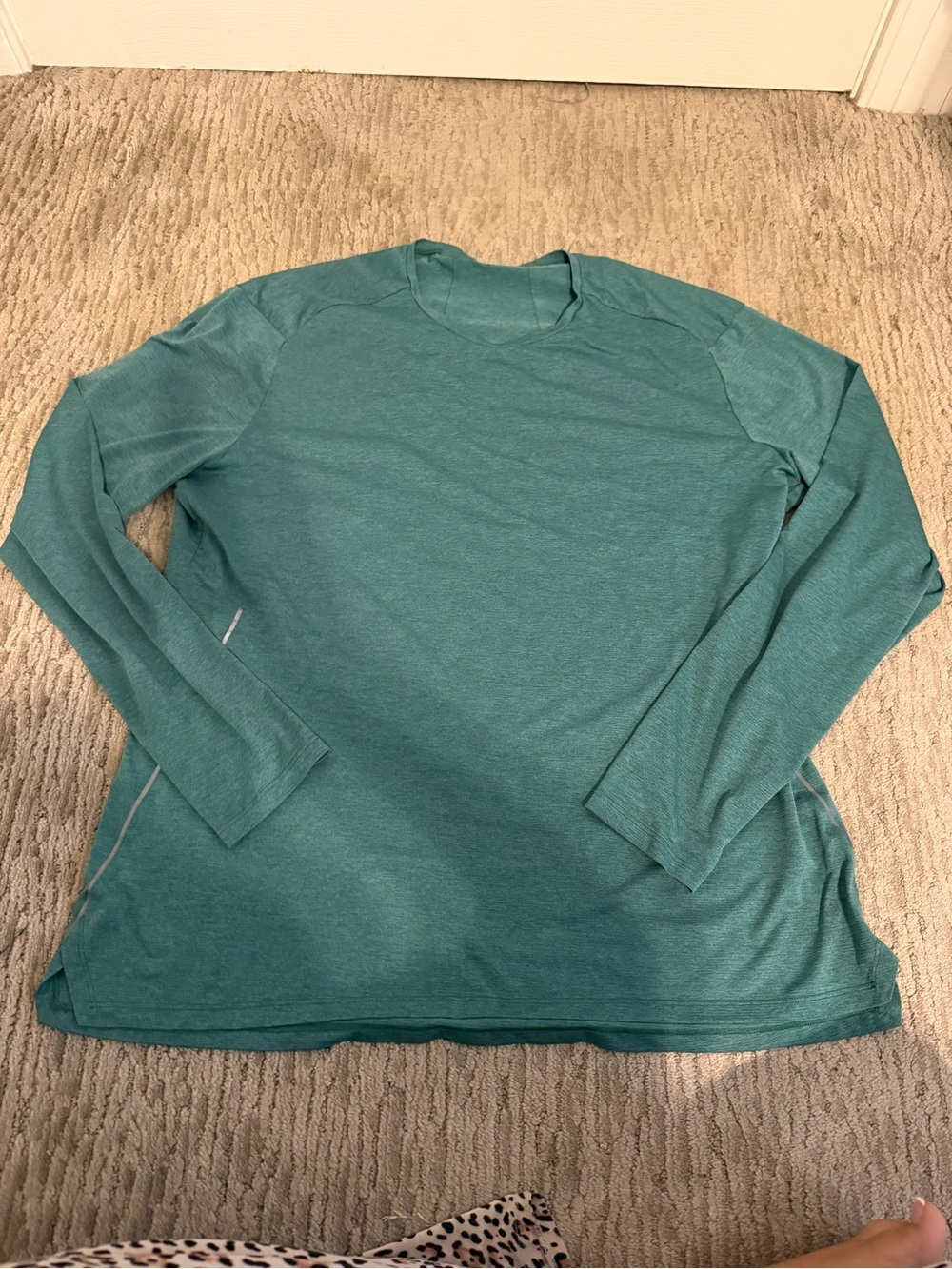 lululemon athletica Teal Long Sleeve Men's Shirt